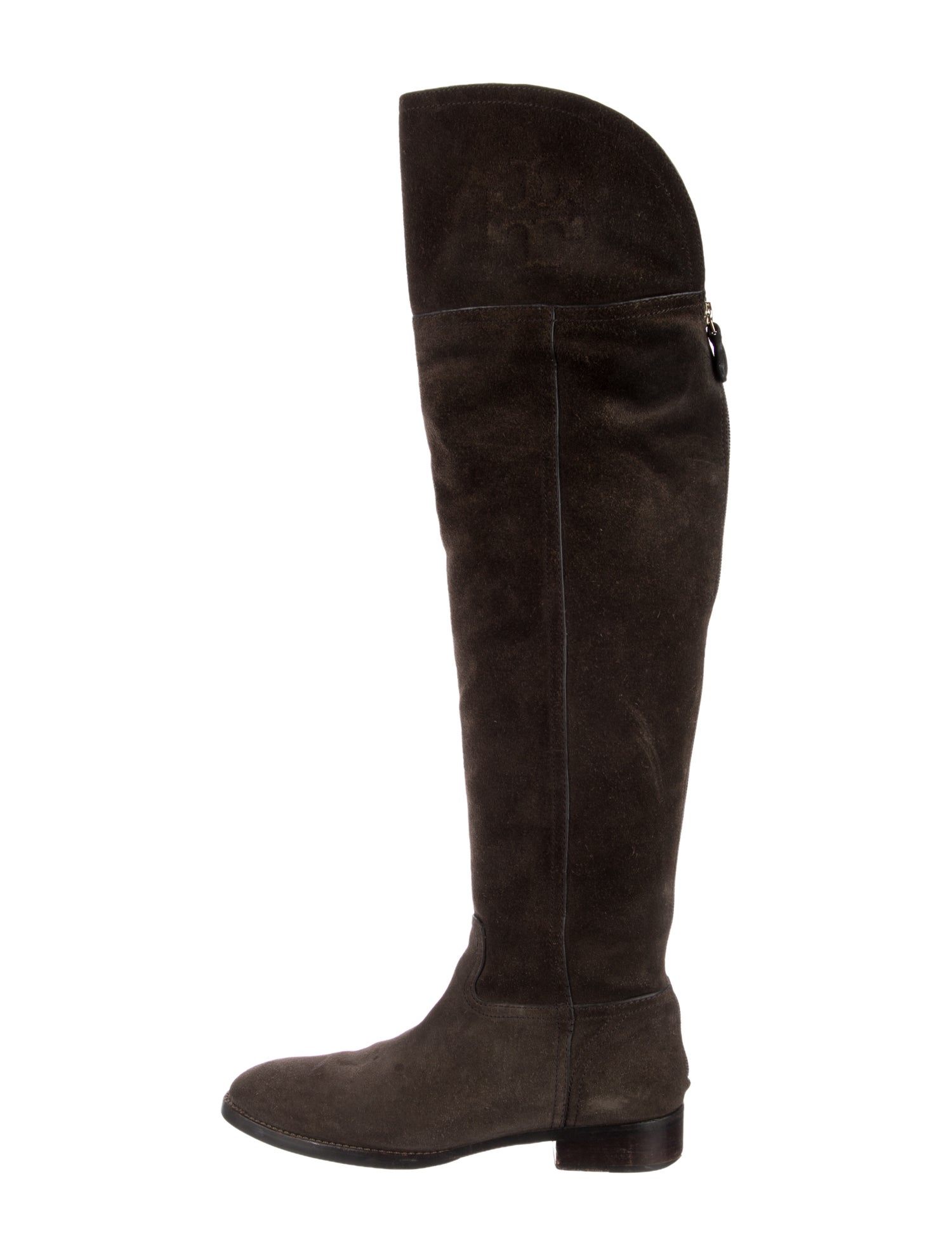 Tory Burch Suede Riding Boots