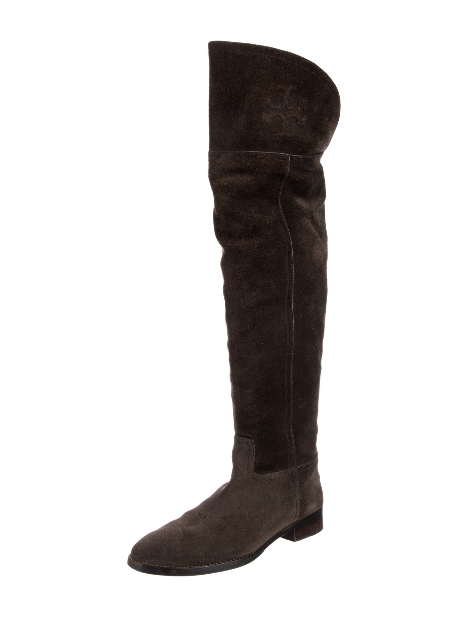 Tory Burch Suede Riding Boots