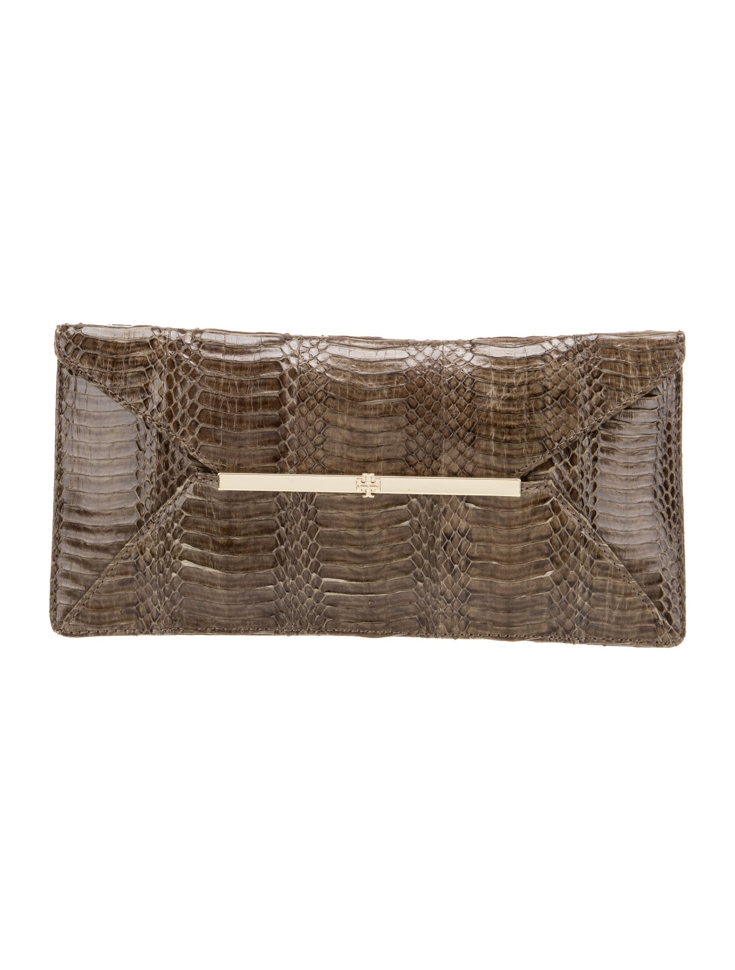 Tory Burch Python Clutch