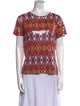 Tory Burch Printed Crew Neck T-Shirt