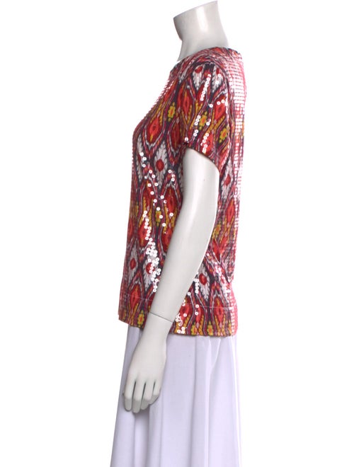 Tory Burch Printed Crew Neck T-Shirt