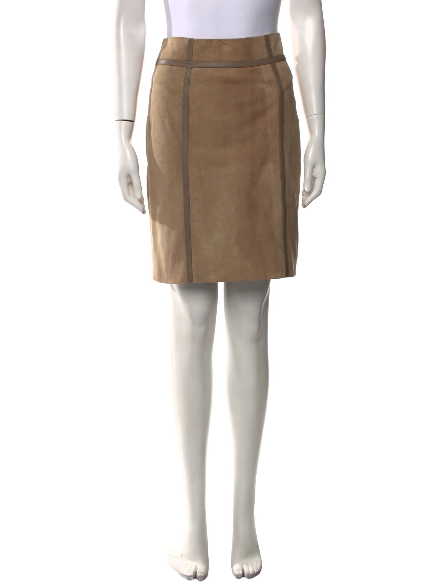 Tory Burch Suede Knee-Length Skirt