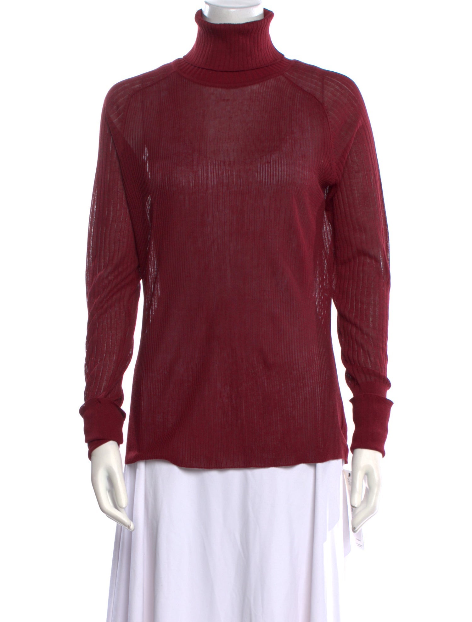 Tory Burch Turtleneck Long Sleeve Blouse