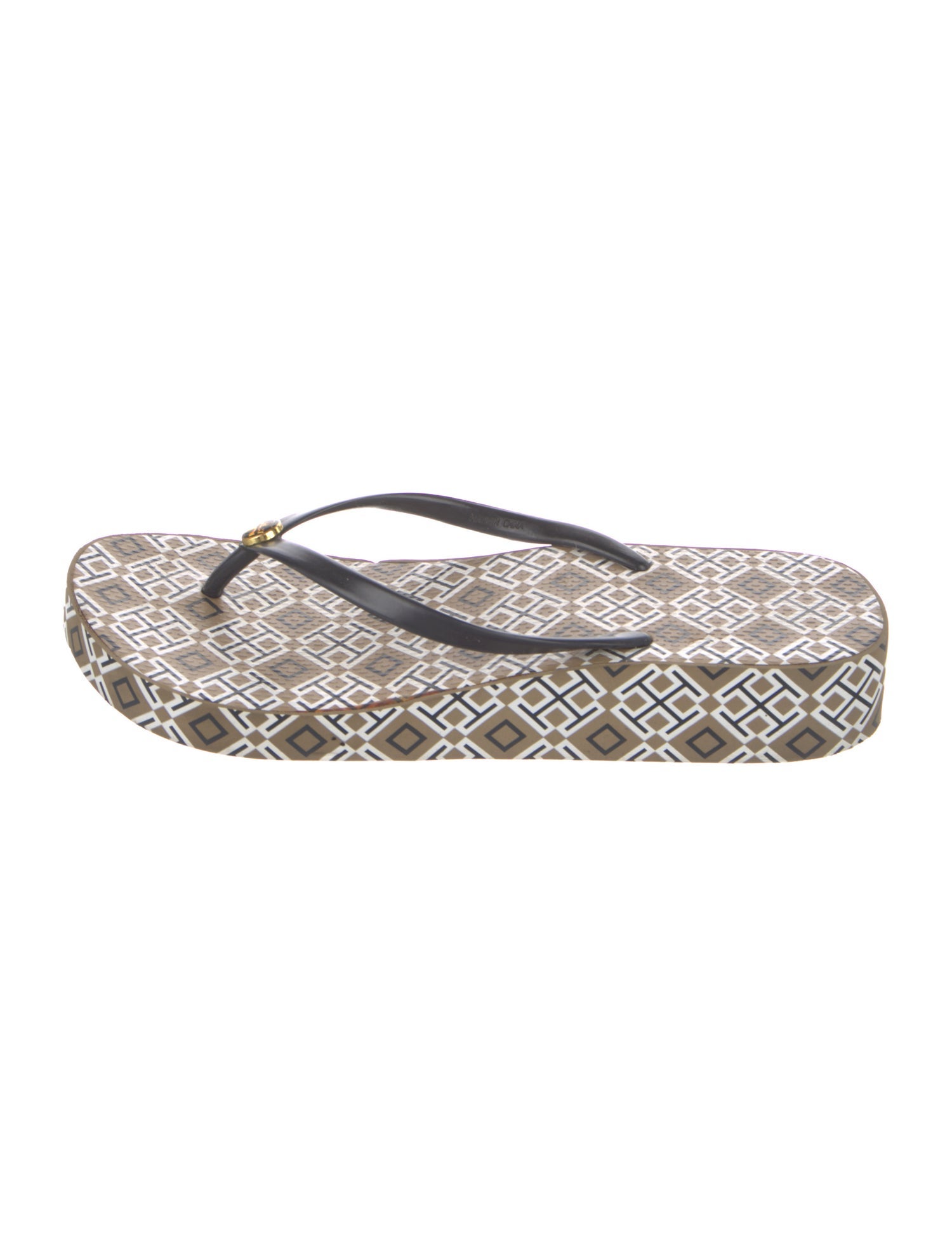 Tory Burch Rubber Printed Flip Flops