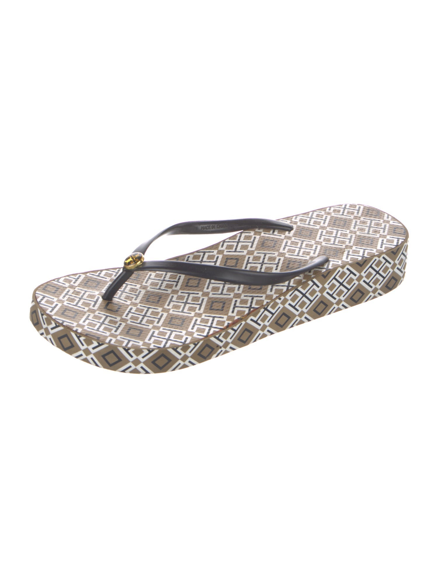 Tory Burch Rubber Printed Flip Flops