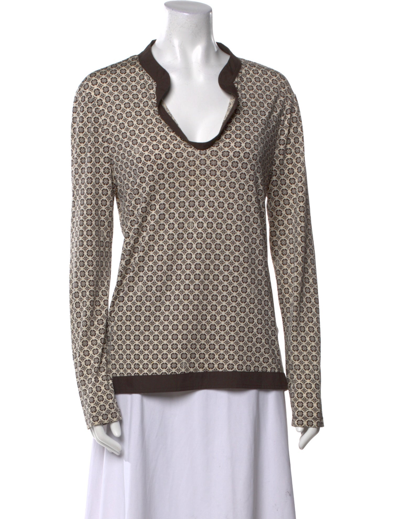 Tory Burch Silk Printed Sweatshirt