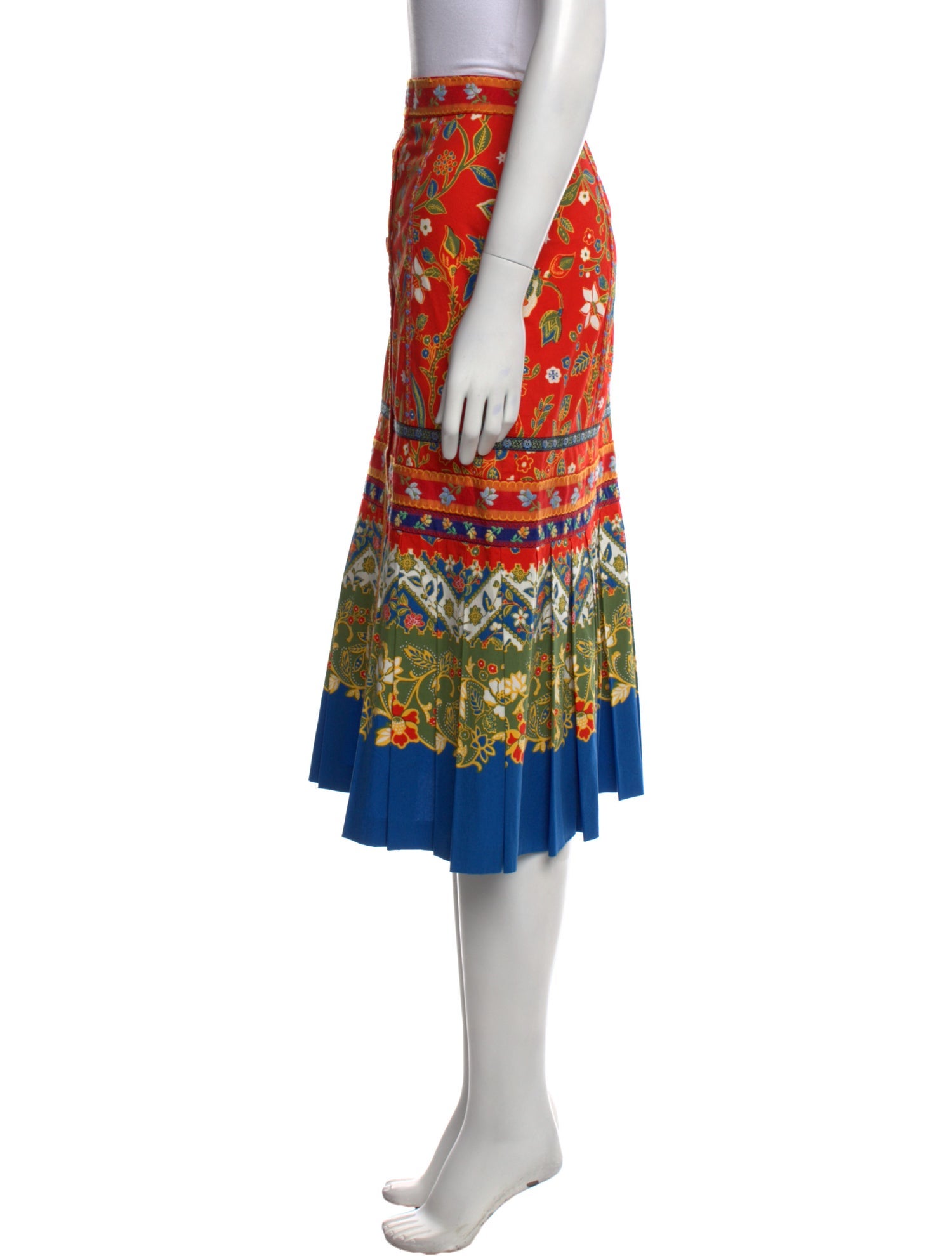 Tory Burch Floral Print Knee-Length Skirt