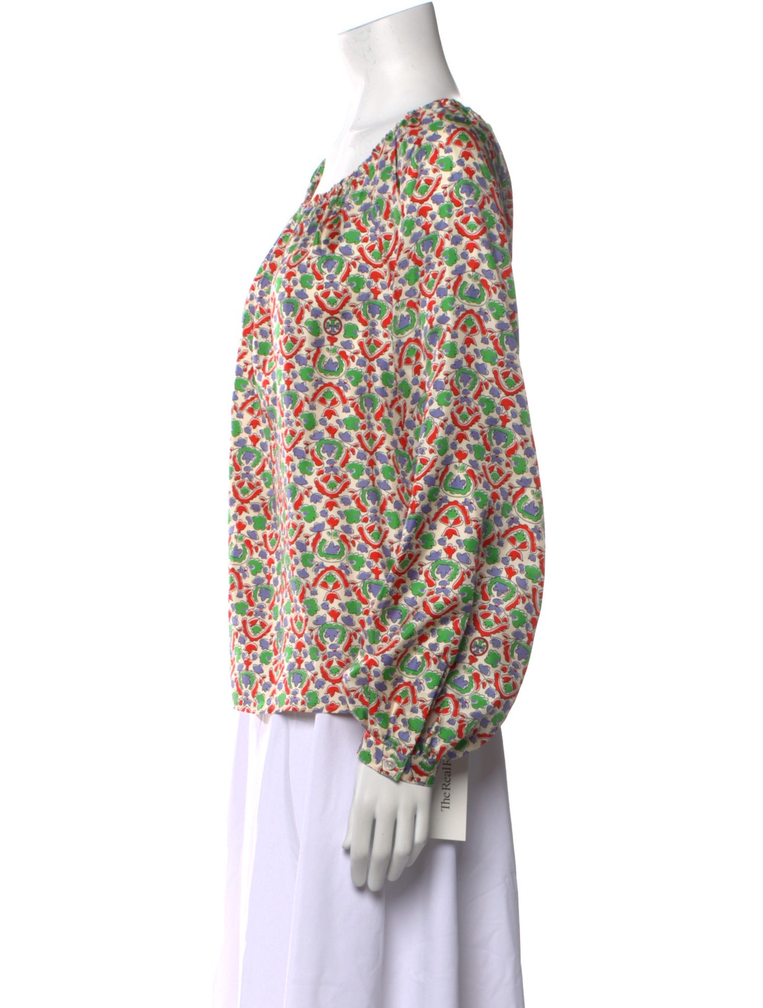 Tory Burch Silk Floral Print Blouse