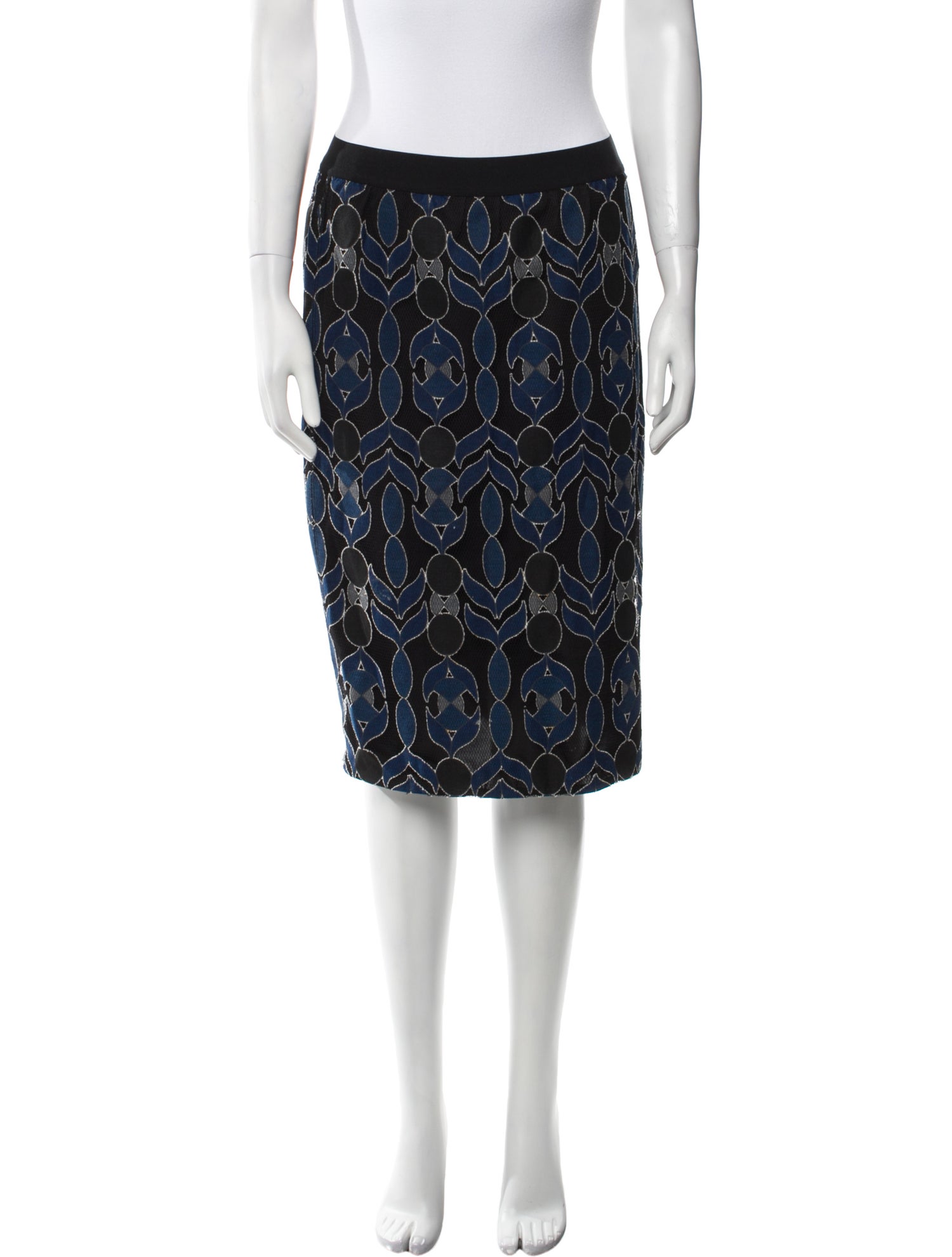 Tory Burch Printed Knee-Length Skirt