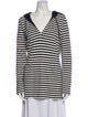 Tory Burch Striped V-Neck Tunic