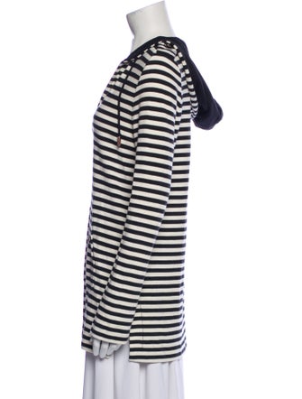 Tory Burch Striped V-Neck Tunic