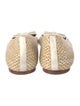Tory Burch Straw Bow Accents Flats