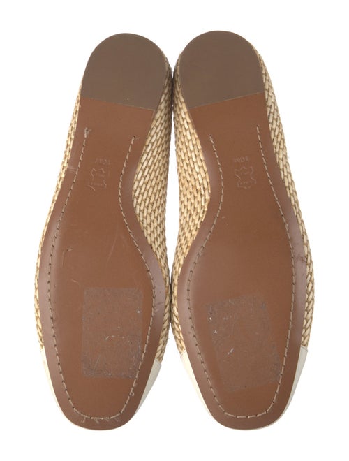 Tory Burch Straw Bow Accents Flats