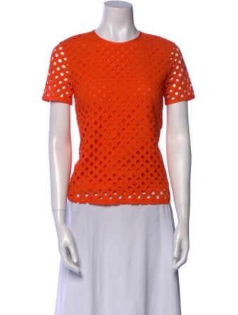 Tory Burch Crew Neck Short Sleeve T-Shirt