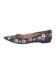 Tory Burch Suede Floral Print Flats