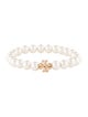 Tory Burch Faux Pearl Britten Stretch Bracelet