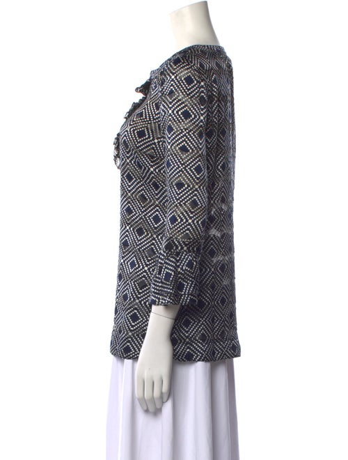 Tory Burch Printed V-Neck Blouse