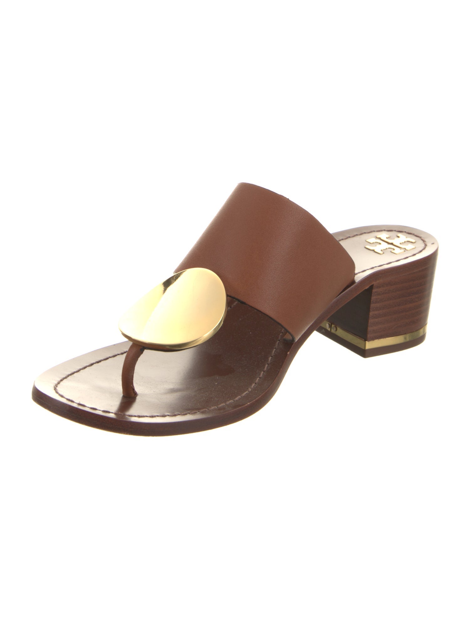 Tory Burch Leather Slides