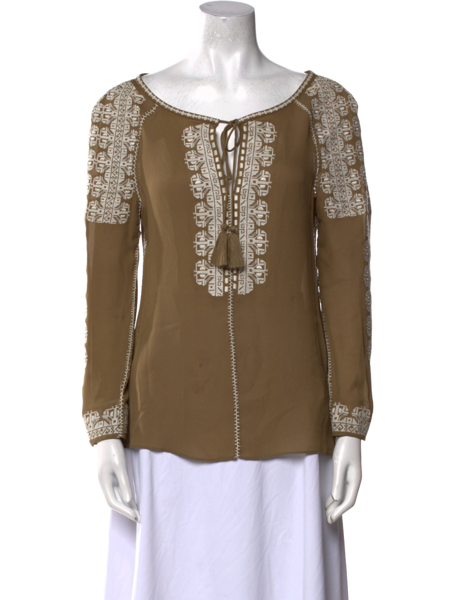 Tory Burch Silk Printed Blouse