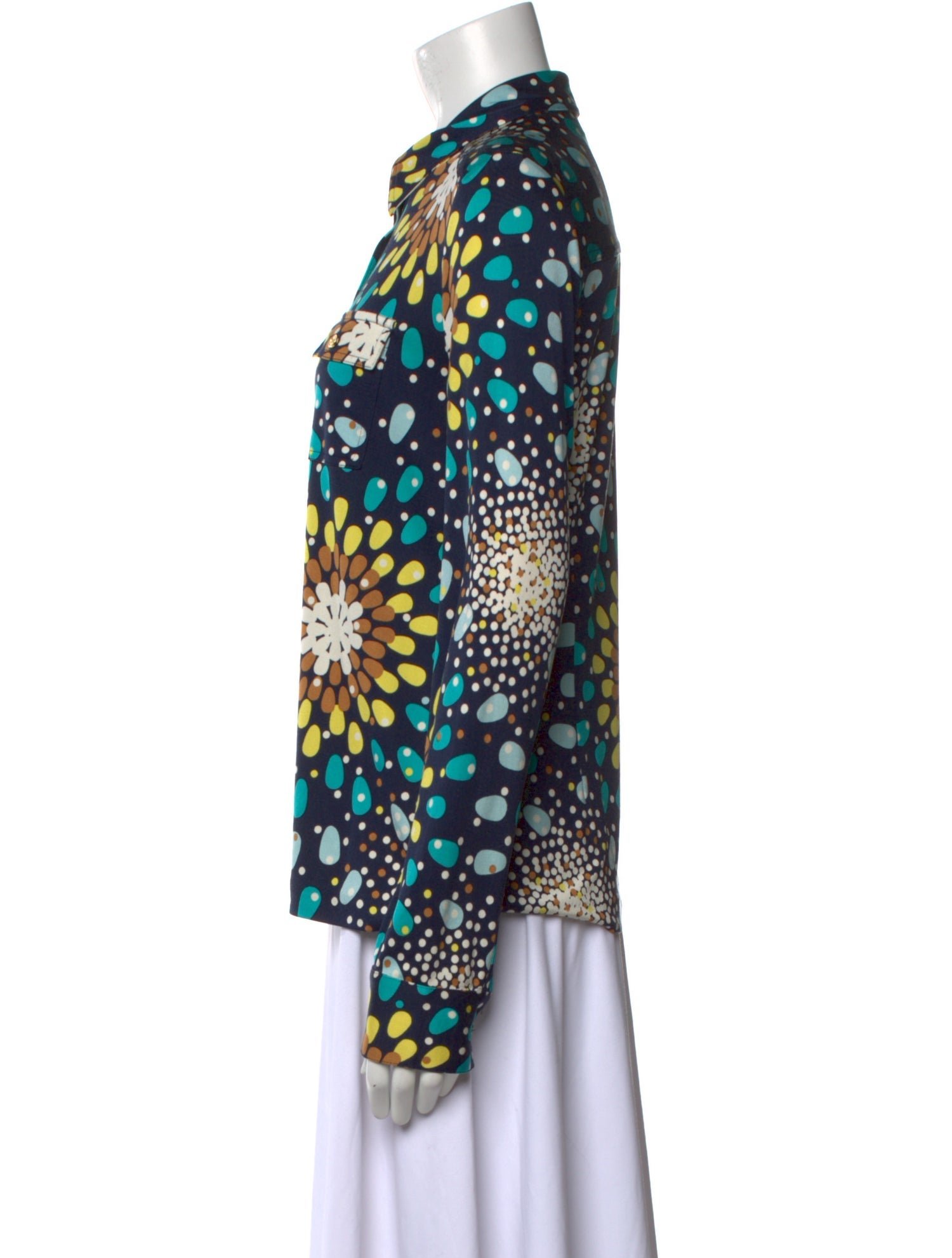 Tory Burch Silk Printed Blouse