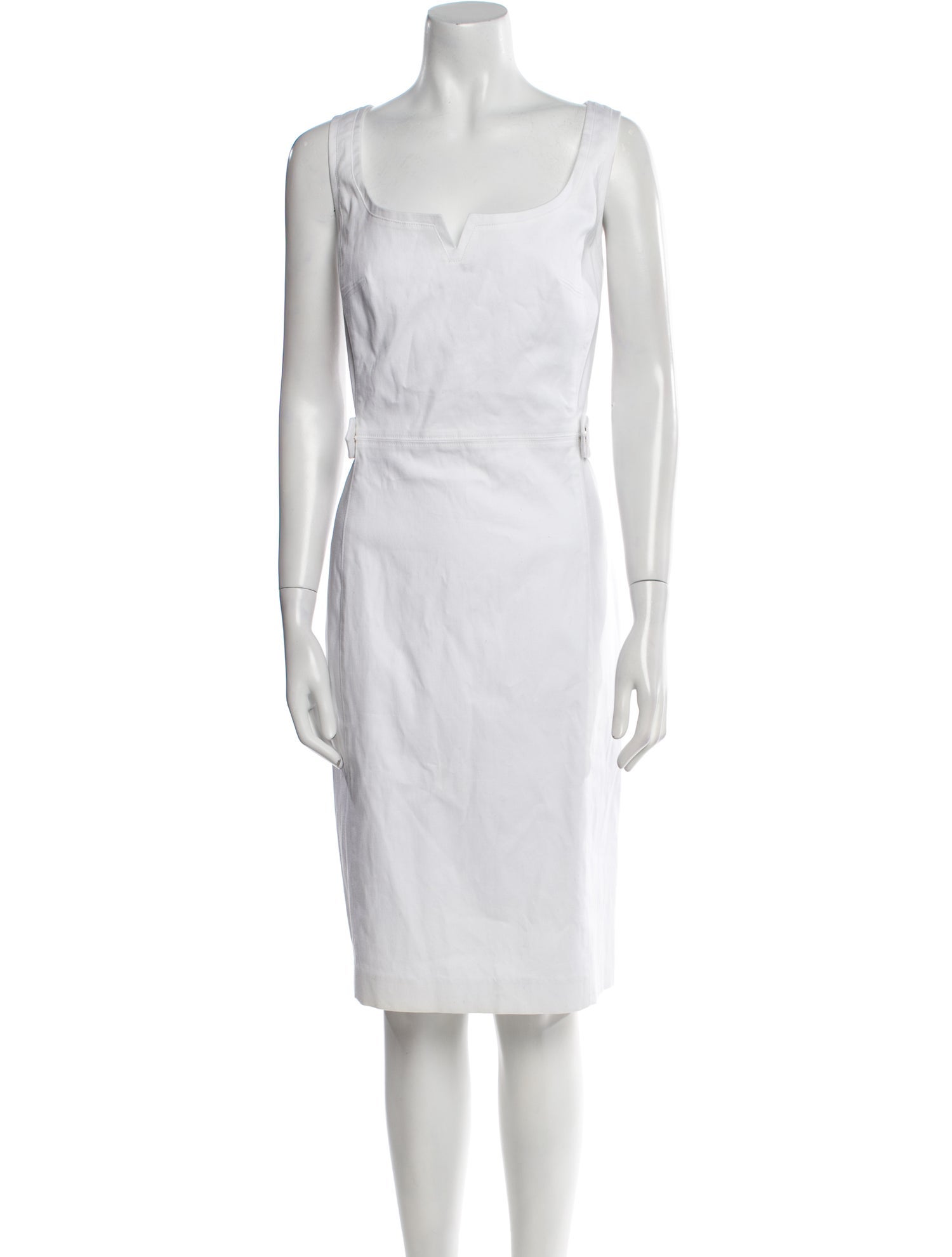 Tory Burch Scoop Neck Midi Length Dress