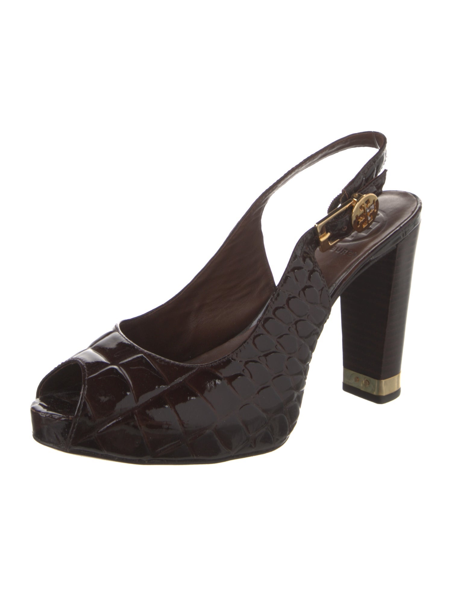 Tory Burch Patent Leather Slingback Pumps