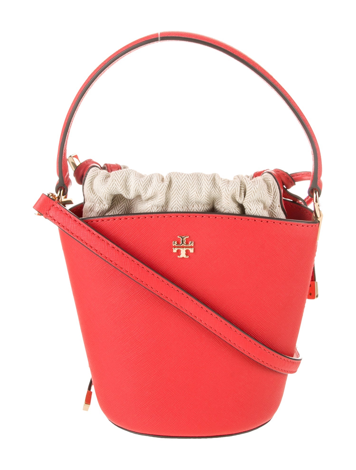 Tory Burch Leather Bucket Bag