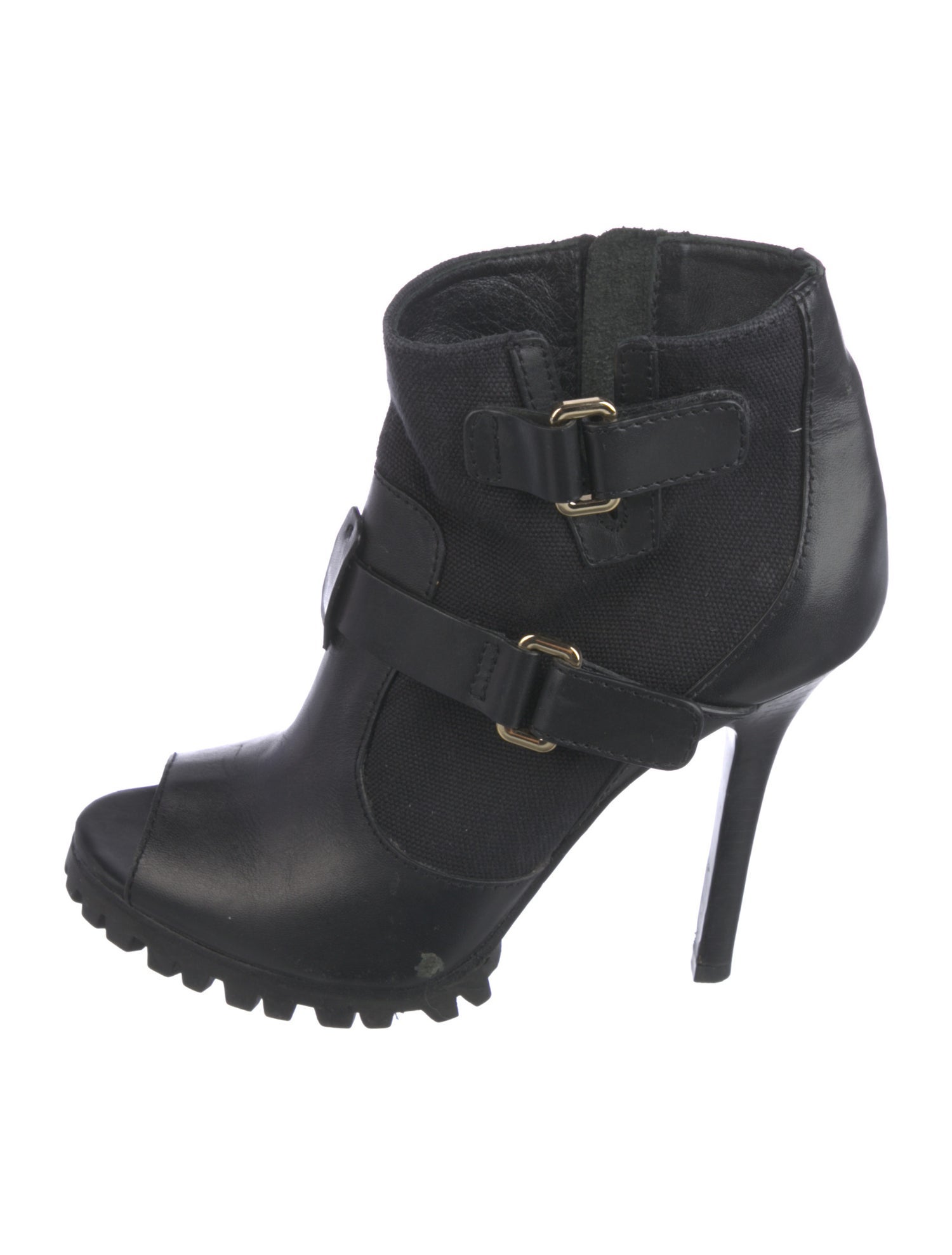 Tory Burch Leather Moto Boots