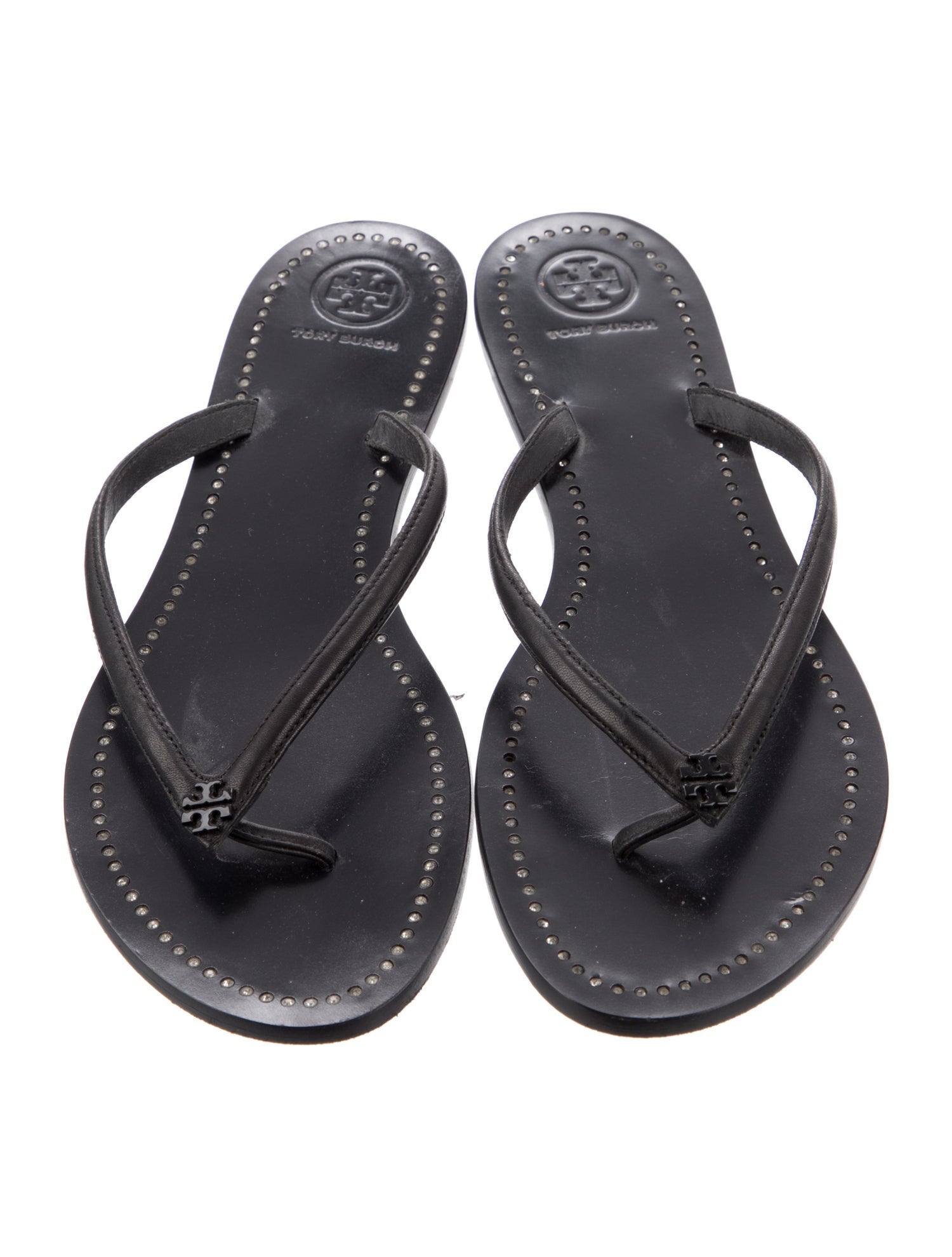 Tory Burch Leather Flip Flops