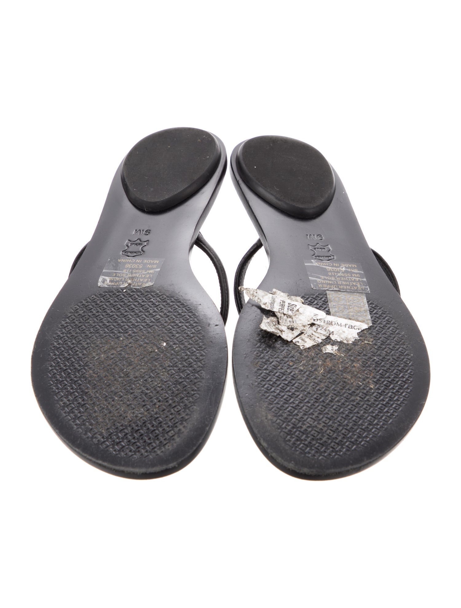 Tory Burch Leather Flip Flops