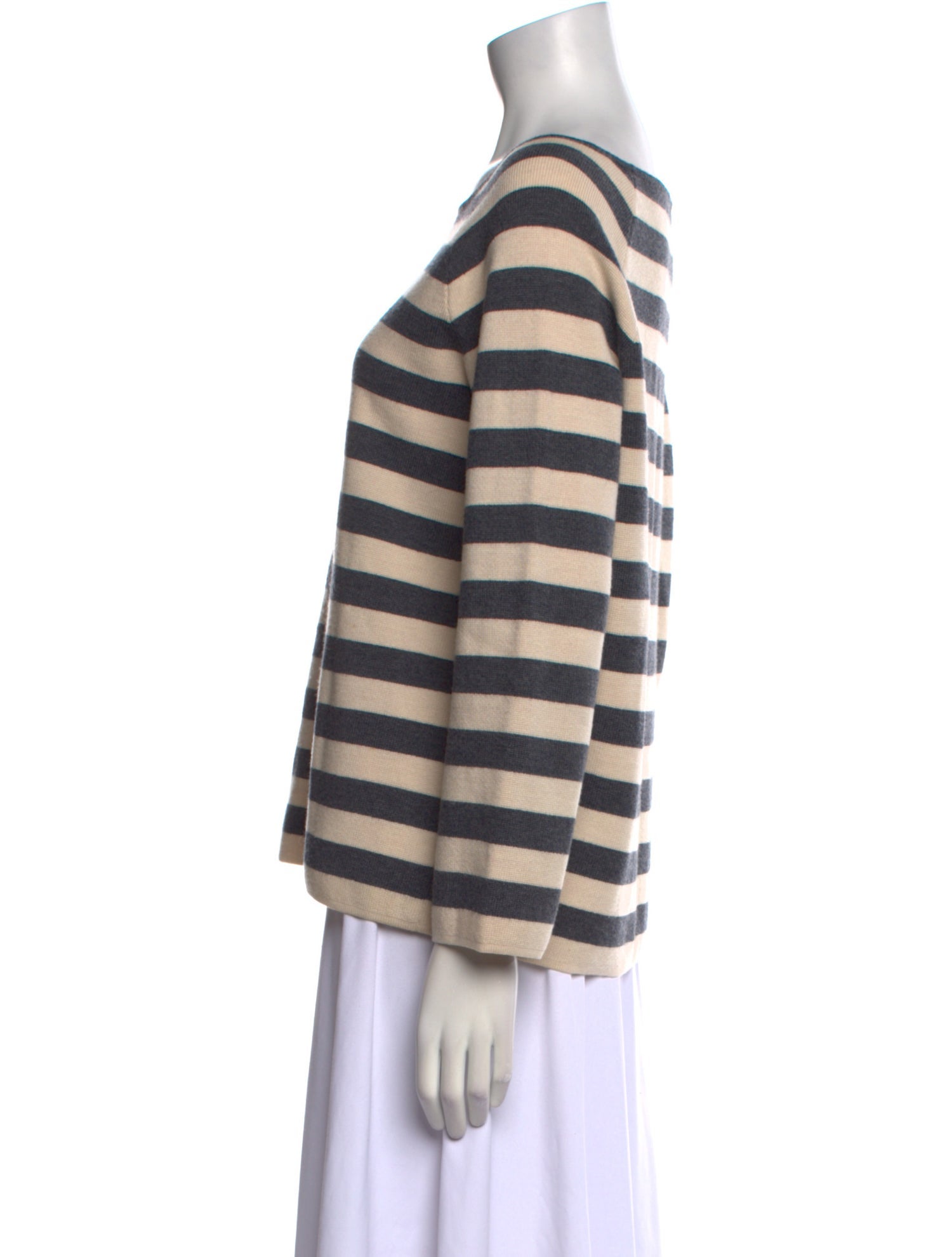 Tory Burch Merino Wool Striped Sweater