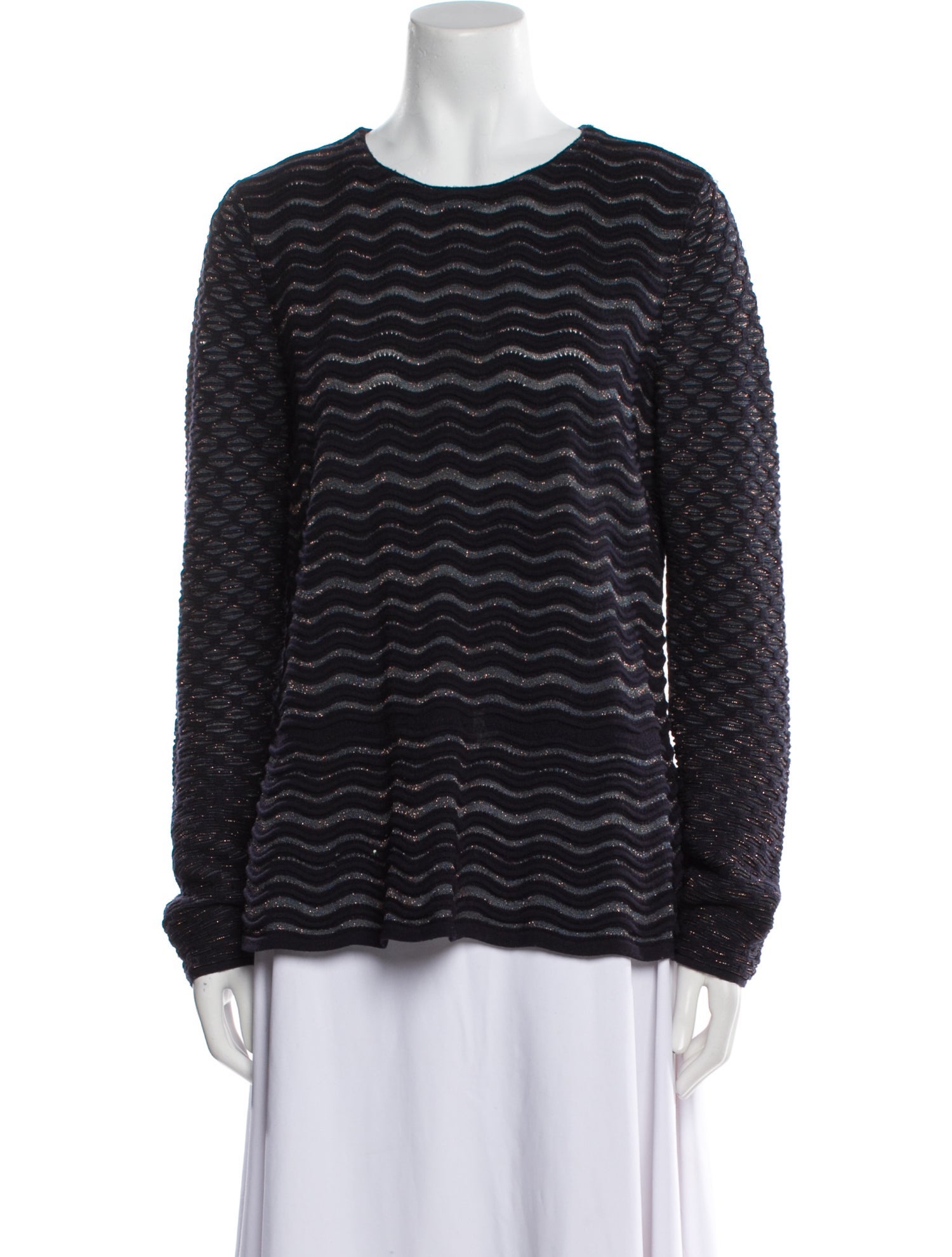 Tory Burch Merino Wool Striped Sweater