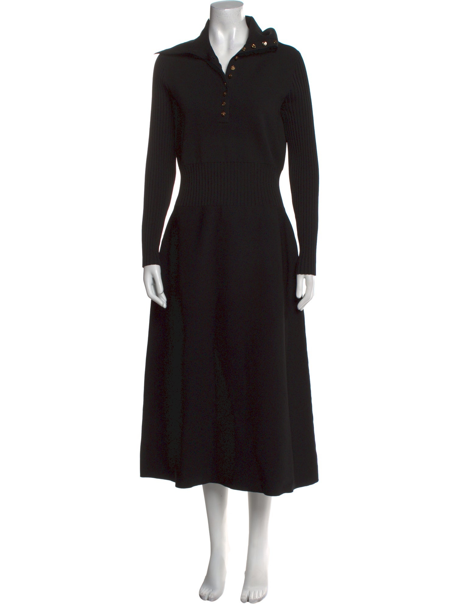 Tory Burch Mock Neck Long Dress