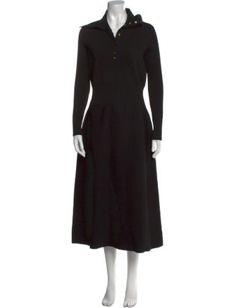 Tory Burch Mock Neck Long Dress
