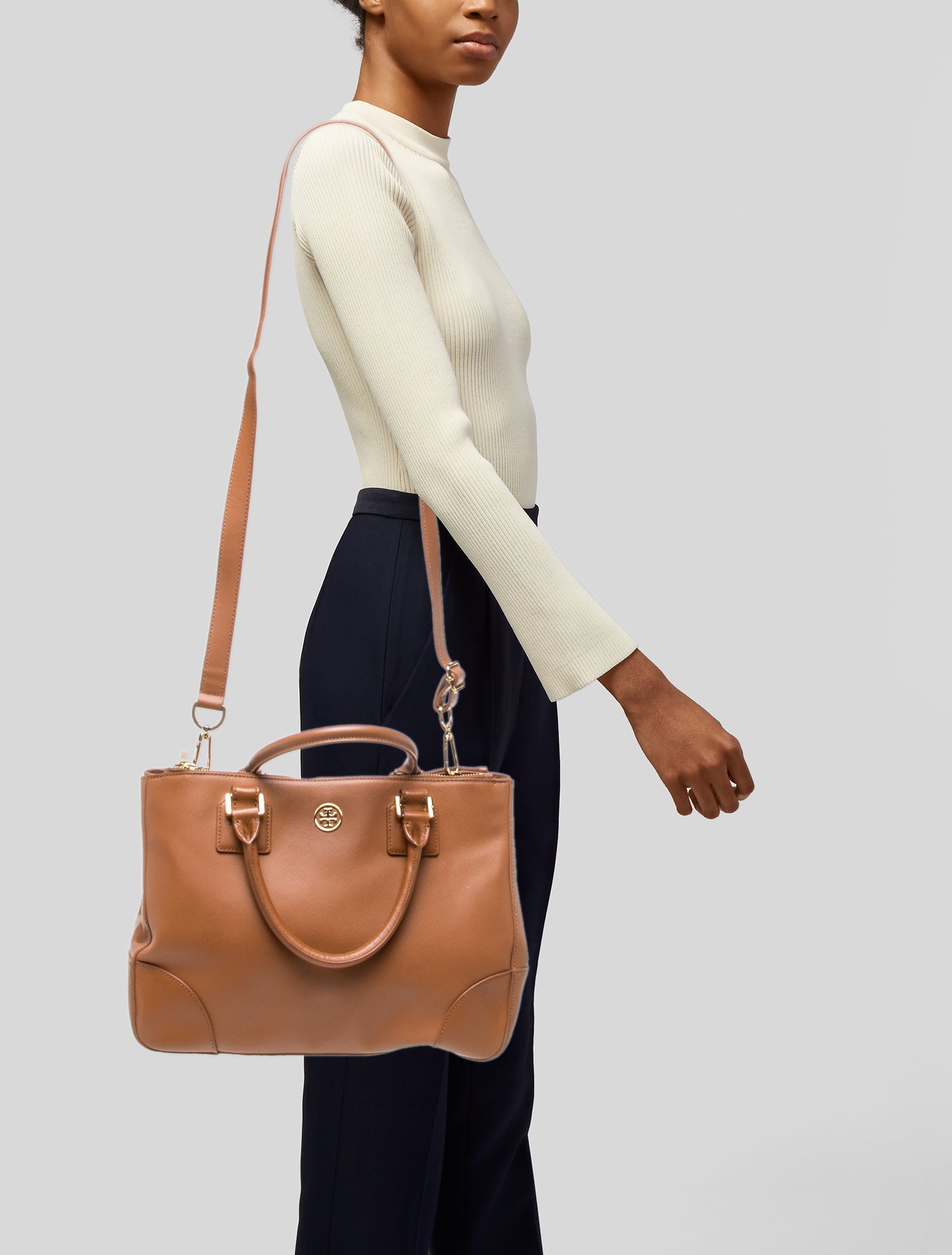Tory Burch Leather Top Handle Bag
