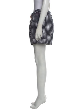 Tory Burch Plaid Print Mini Shorts