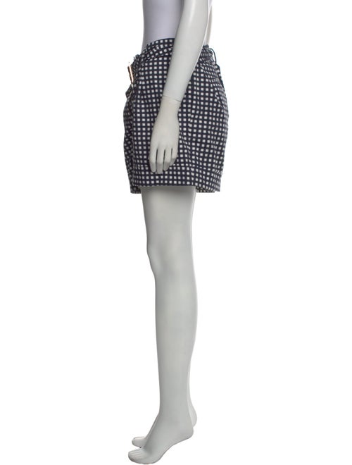 Tory Burch Plaid Print Mini Shorts