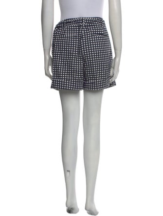 Tory Burch Plaid Print Mini Shorts