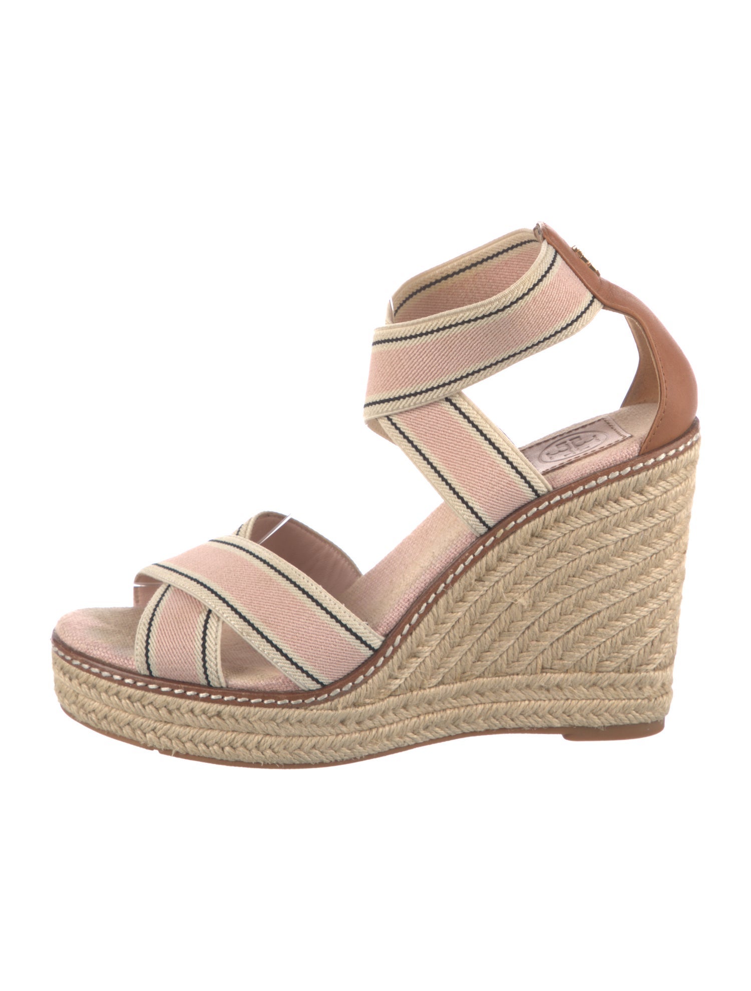 Tory Burch Canvas Striped Espadrilles