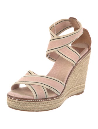 Tory Burch Canvas Striped Espadrilles