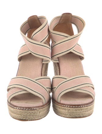 Tory Burch Canvas Striped Espadrilles