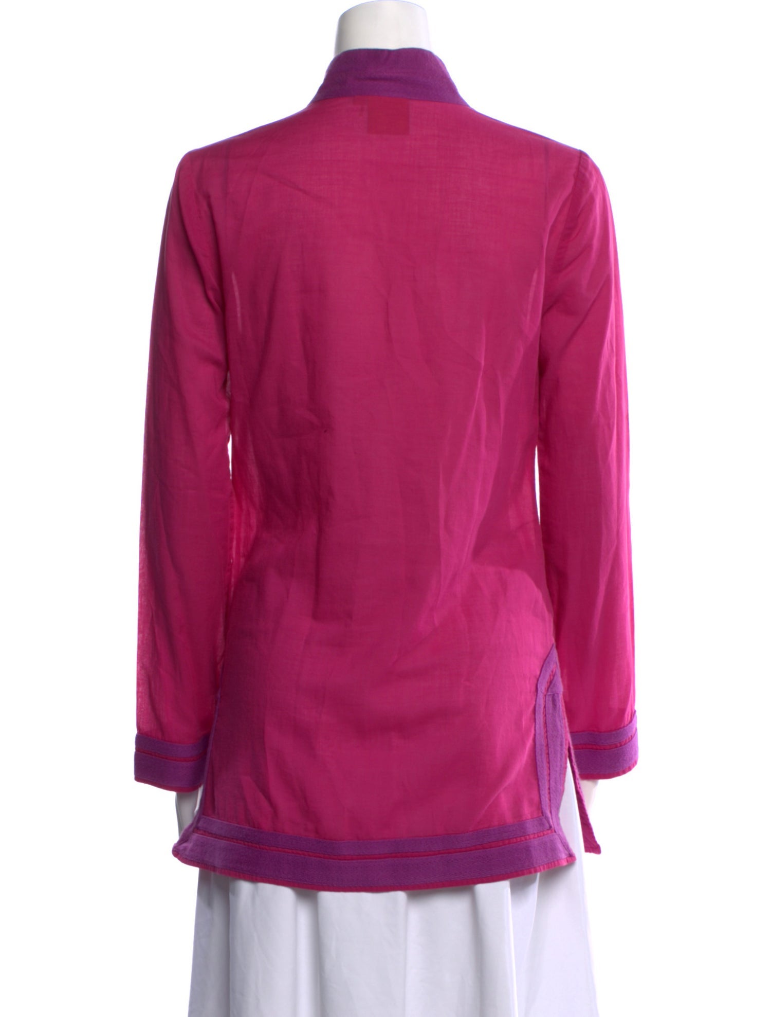 Tory Burch V-Neck Long Sleeve Blouse