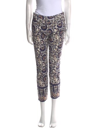 Tory Burch Printed Skinny Leg Pants