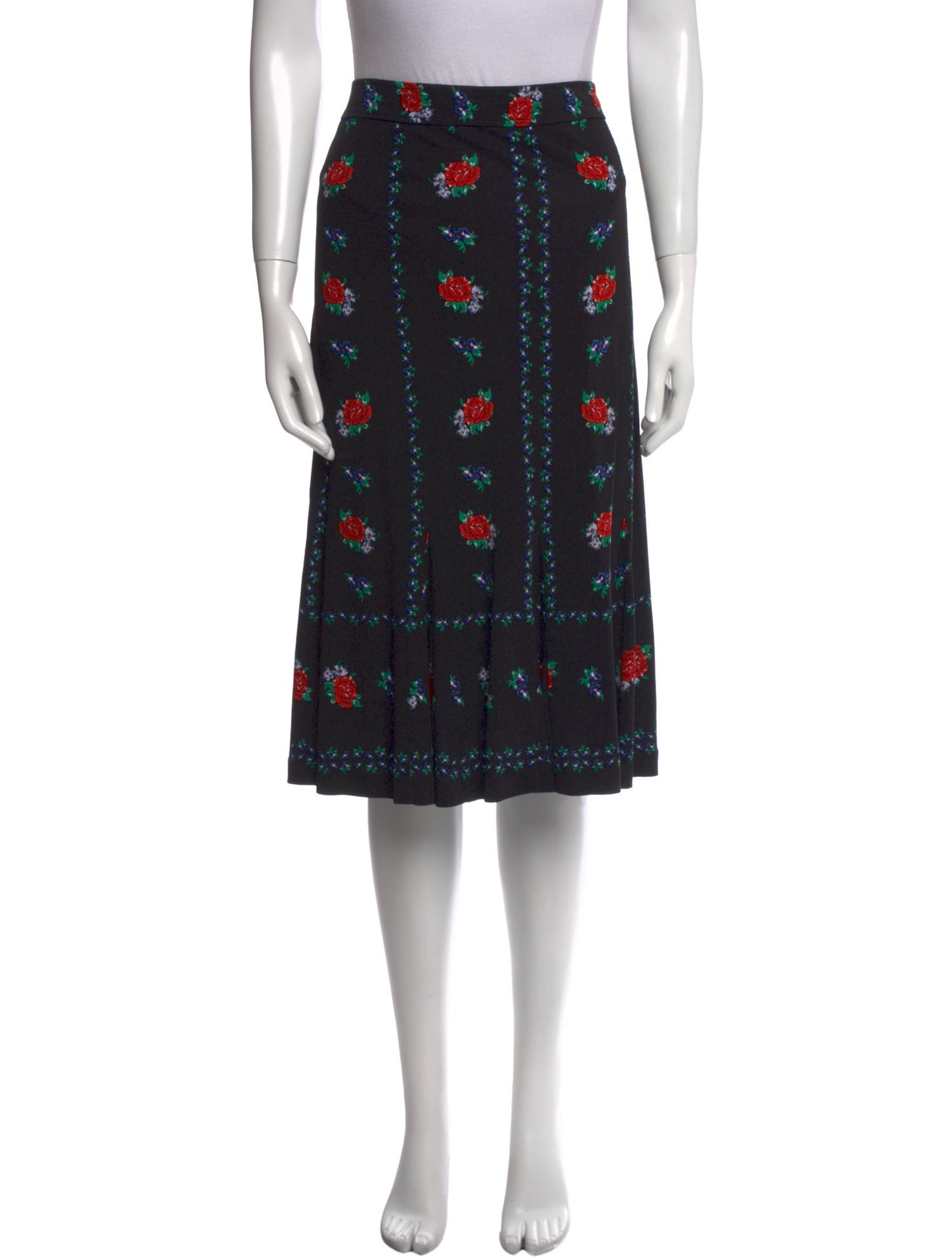 Tory Burch Floral Print Knee-Length Skirt
