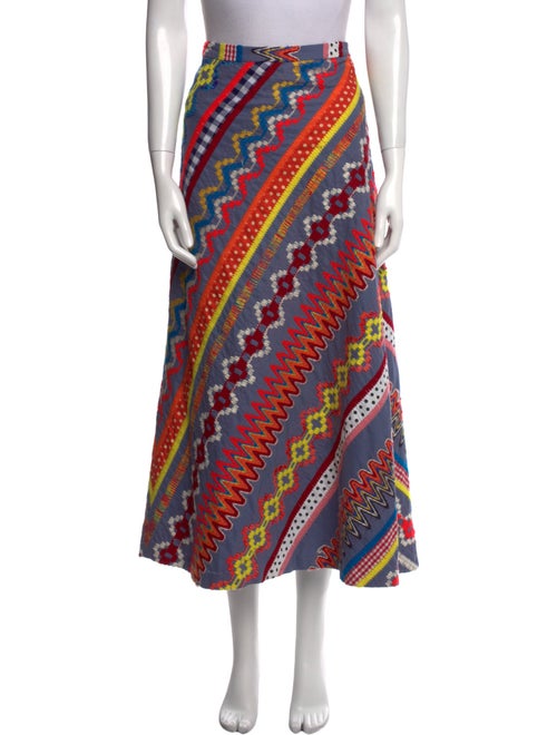 Tory Burch Printed Midi Length Skirt