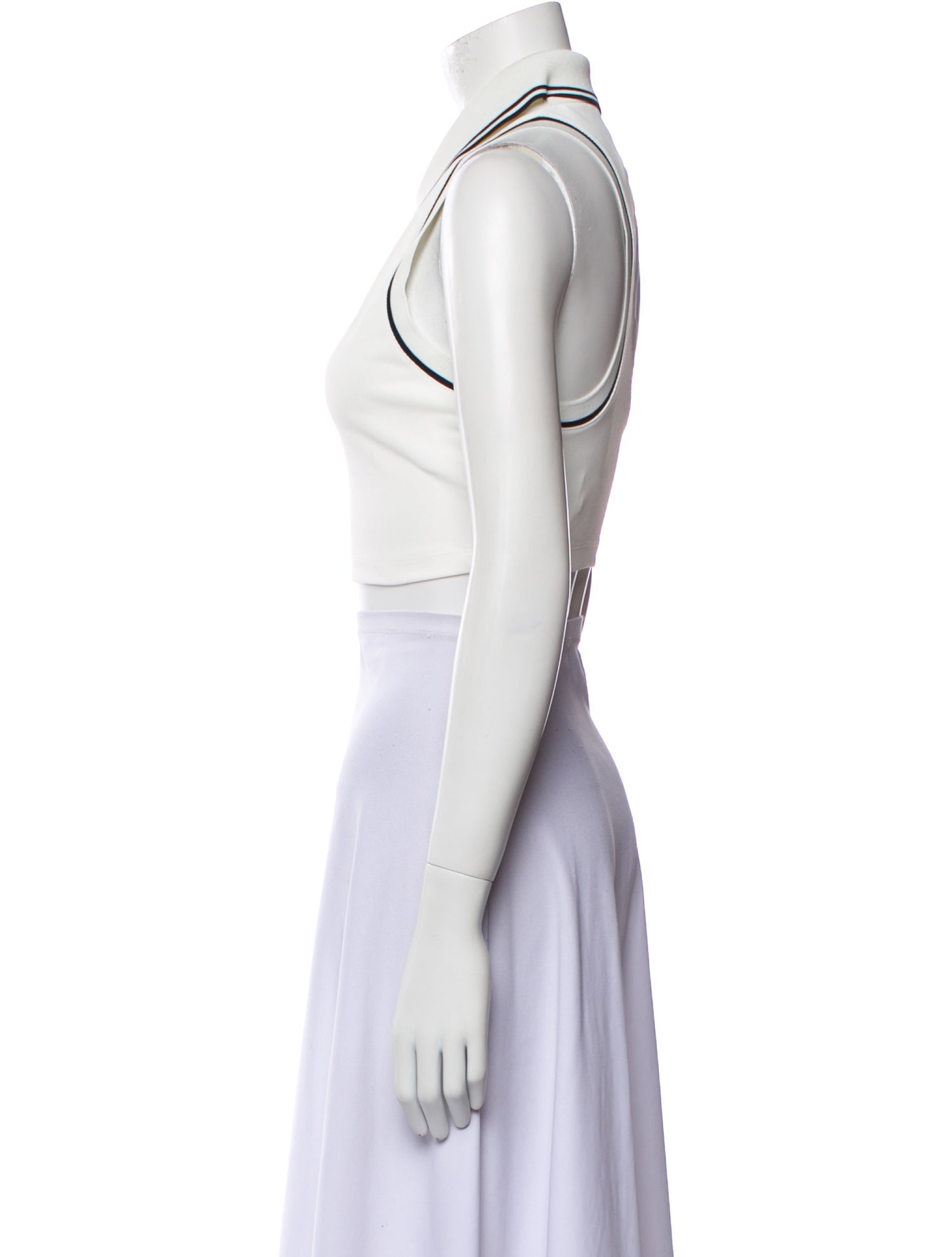 Tory Burch Halterneck Sleeveless Crop Top