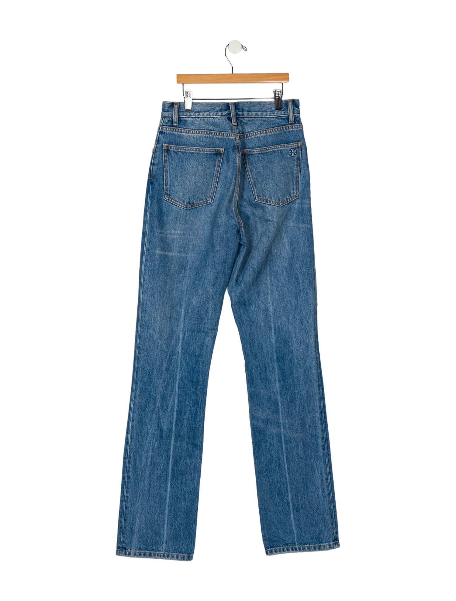 Tory Burch High-Rise Straight Leg Jeans