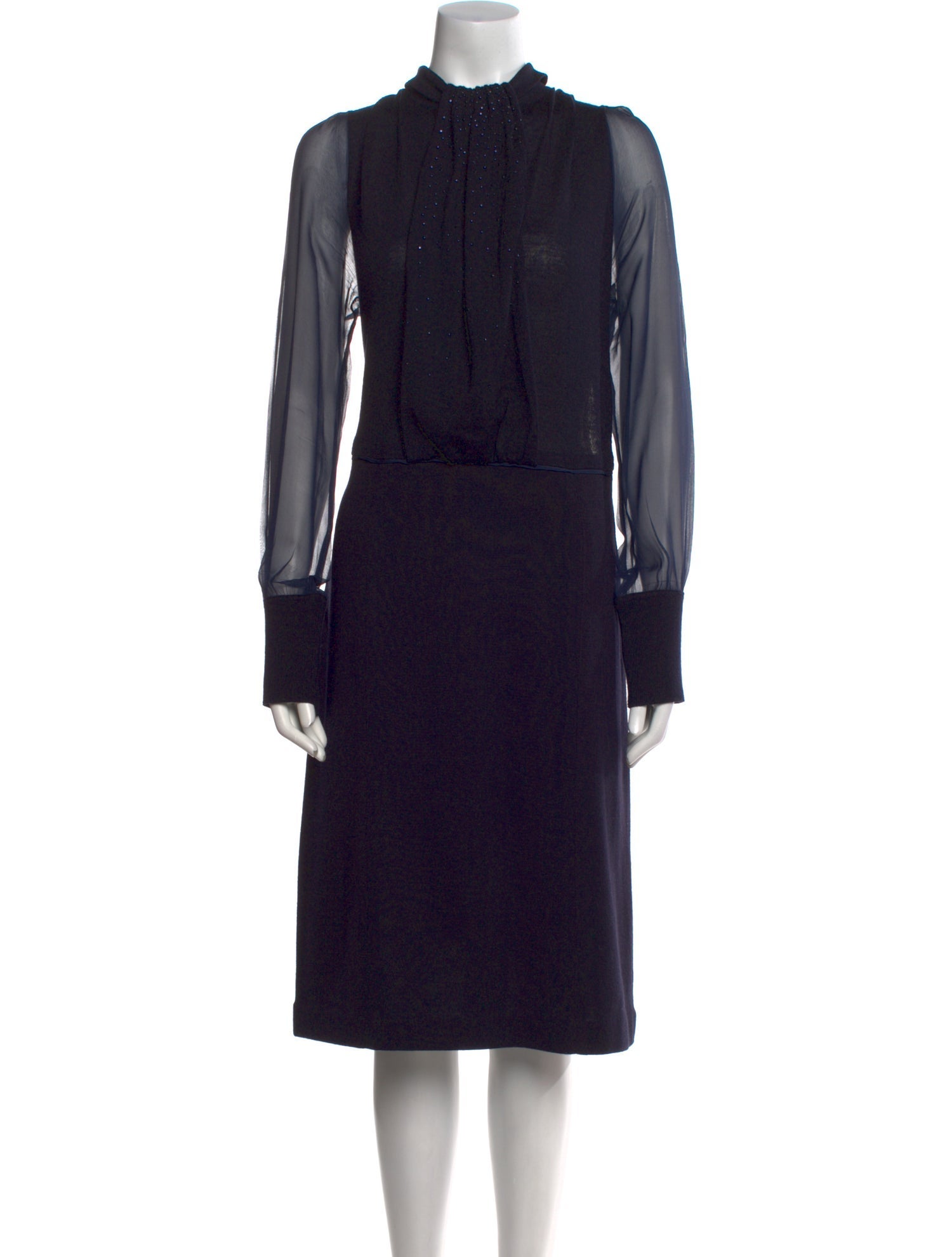 Tory Burch Merino Wool Midi Length Dress