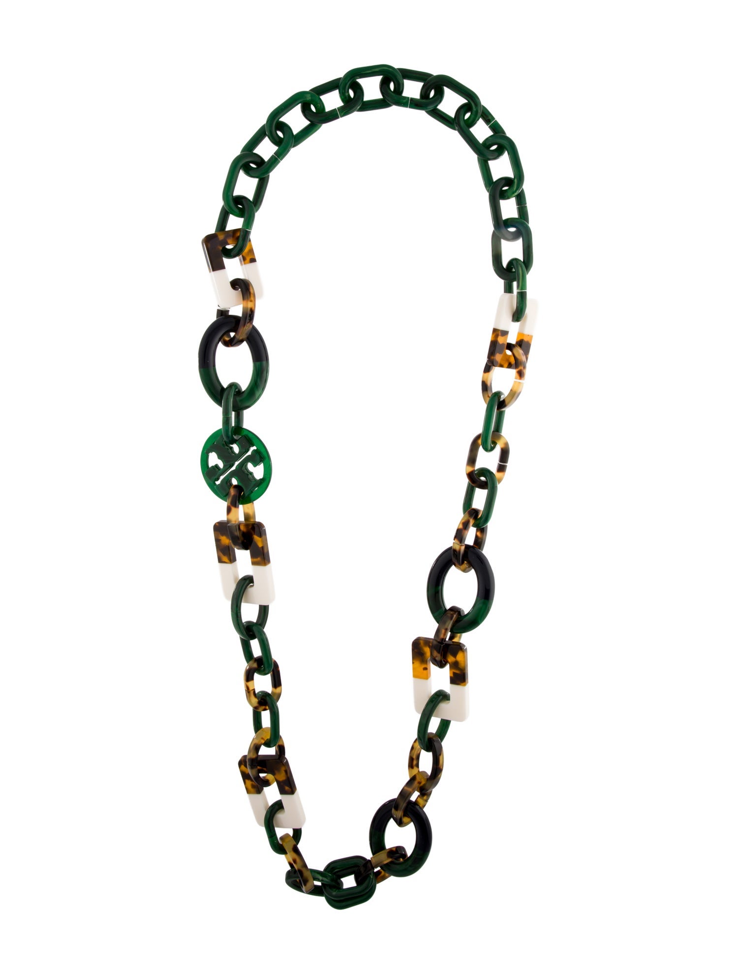 Tory Burch Resin Chain Necklace