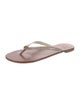 Tory Burch Leather Flip Flops